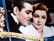 Manhattan Melodrama lobby card