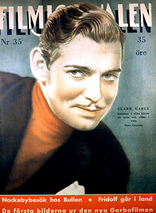 Clark Gable on Cover of Broadway and Hollywood Movies Magazine