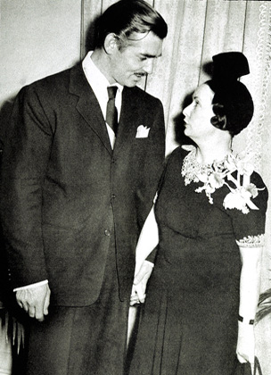 Clark Gable with Margaret Mitchell